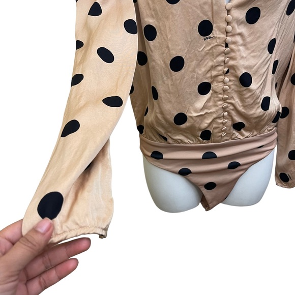 AFRM Rexy Button Front Thong Bodysuit Size Small - Picture 6 of 14